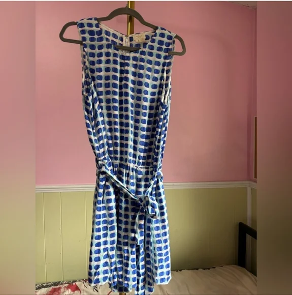 Kate Spade Blue and White Checkered Romper - Picture 4 of 6